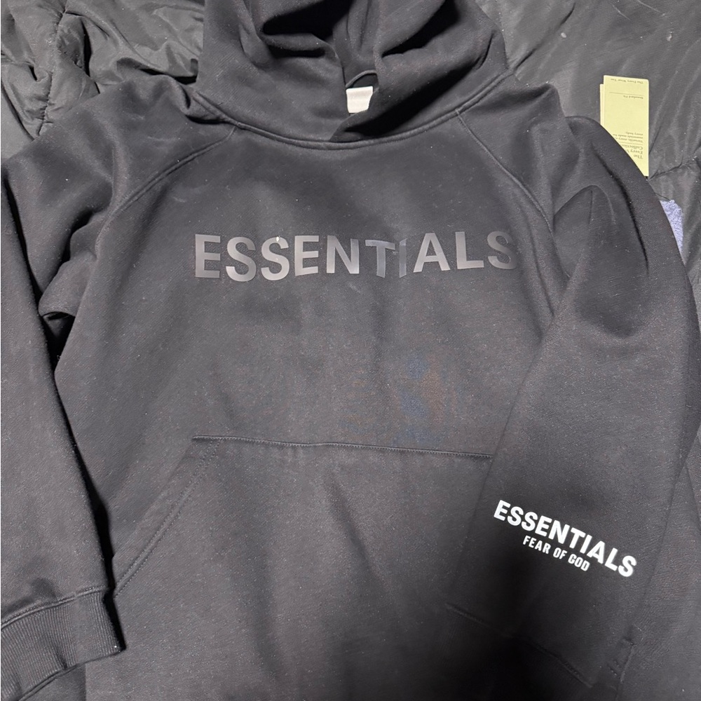 Essentials Black Hoodie